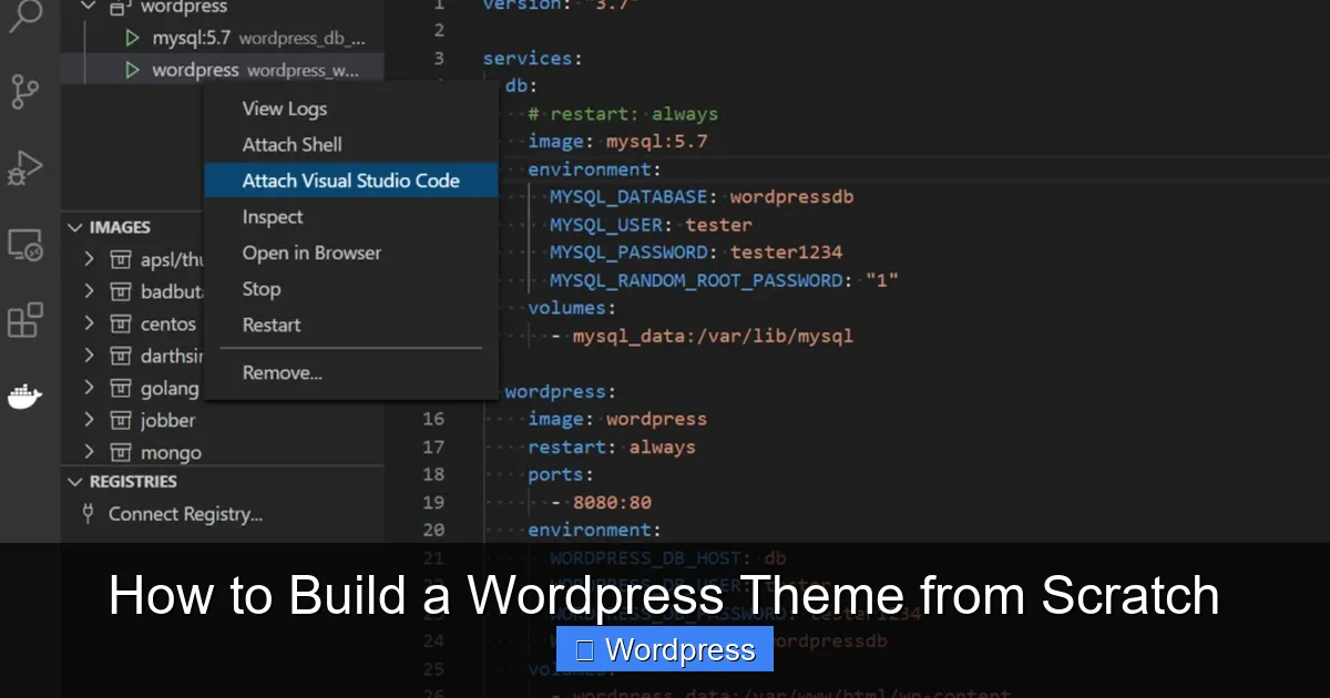 How to Build a WordPress Theme from Scratch
