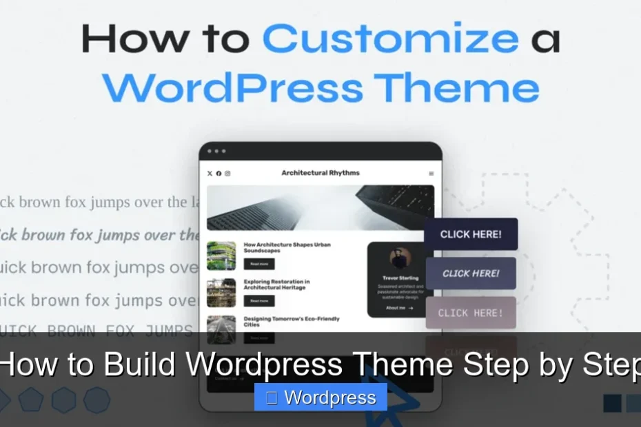 How to Build Wordpress Theme Step by Step