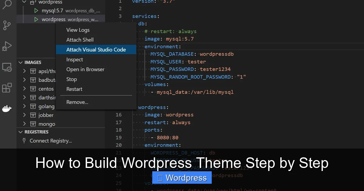 How to Build WordPress Theme Step by Step
