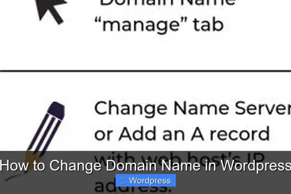 How to Change Domain Name in Wordpress