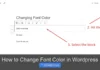 How to Change Font Color in WordPress