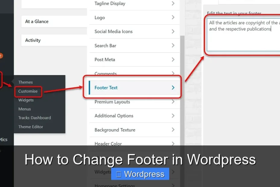 How to Change Footer in Wordpress