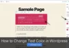 How to Change Text Color in WordPress