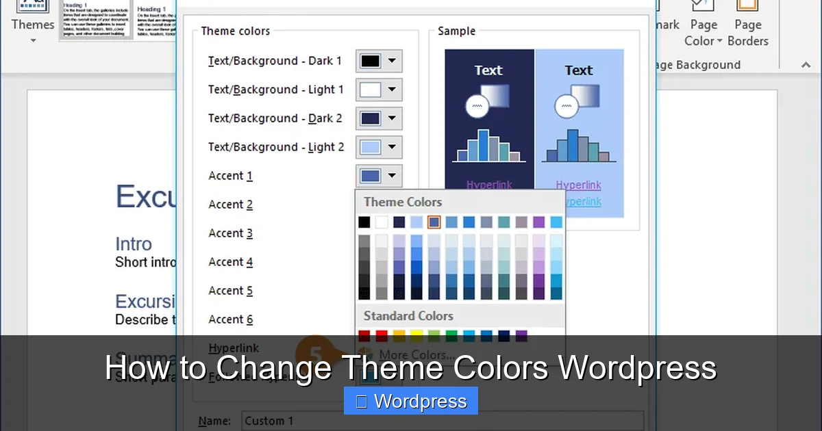 How to Change Theme Colors WordPress