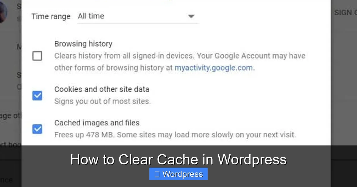 How to Clear Cache in WordPress