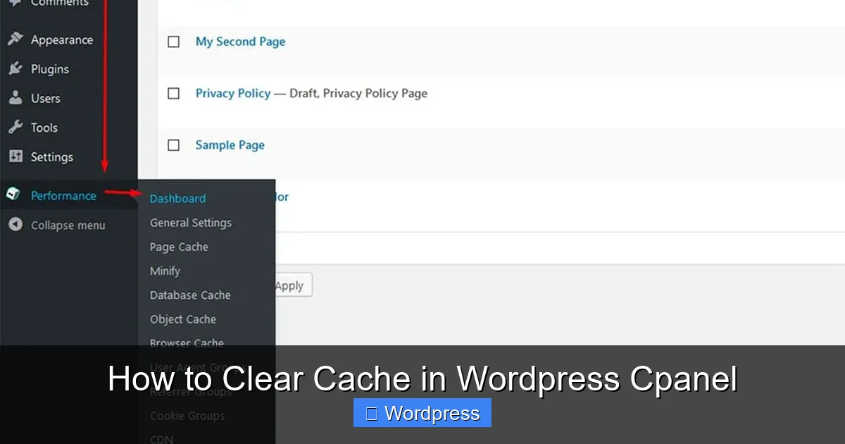 How to Clear Cache in WordPress Cpanel