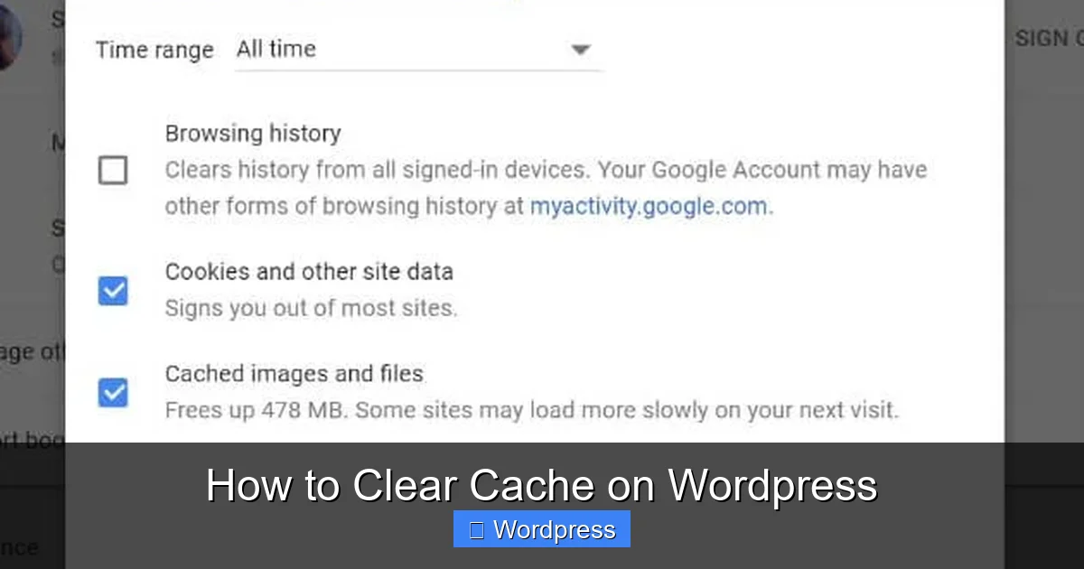 How to Clear Cache on WordPress