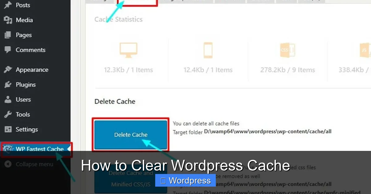 How to Clear WordPress Cache