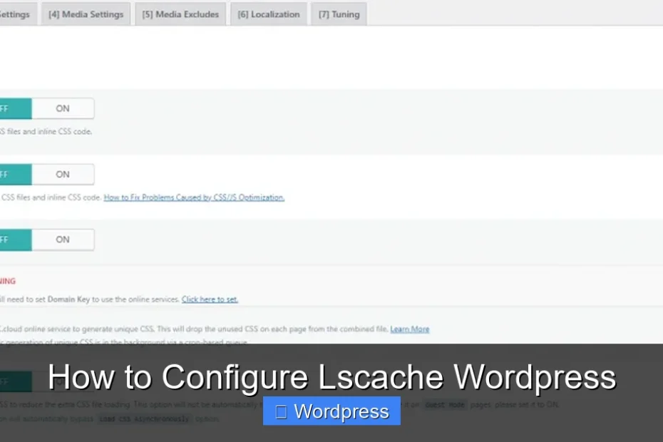 How to Configure Lscache Wordpress