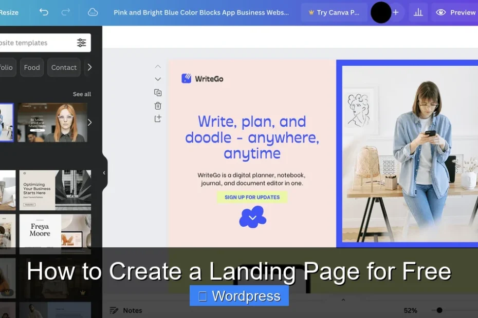 How to Create a Landing Page for Free