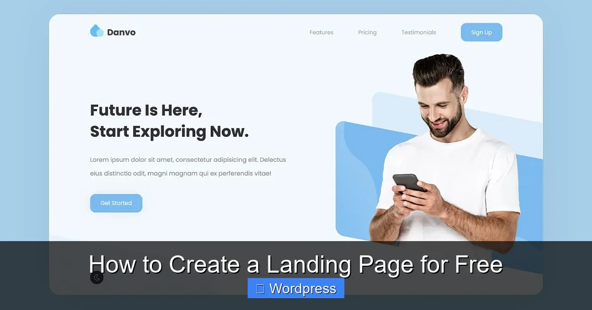 How to Create a Landing Page for Free