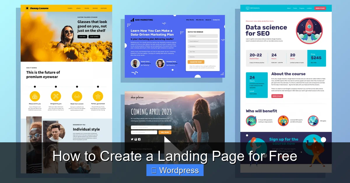 How to Create a Landing Page for Free