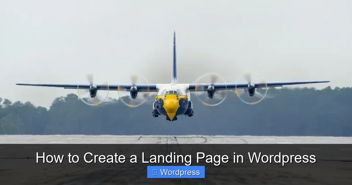 How to Create a Landing Page in WordPress