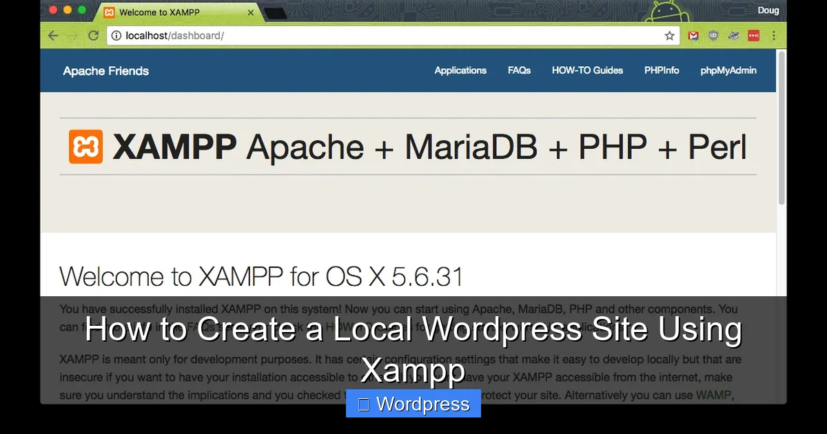 How to Create a Local WordPress Site Using Xampp