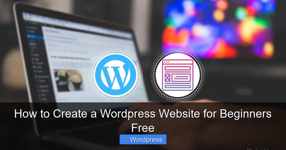 How to Create a WordPress Website for Beginners Free