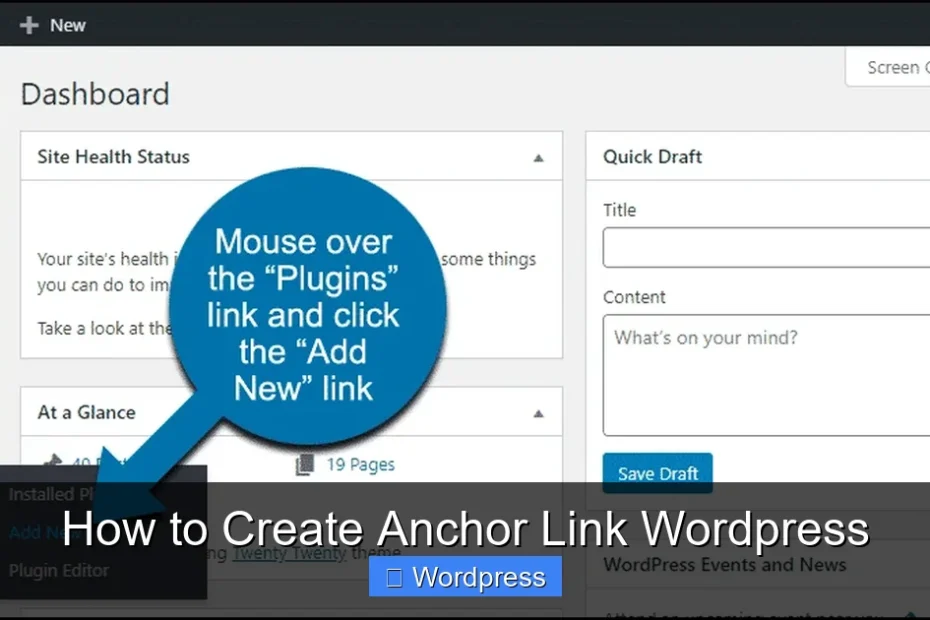 How to Create Anchor Link Wordpress