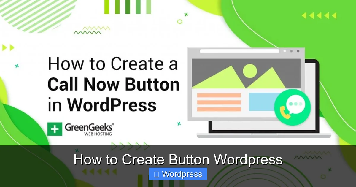 How to Create Button WordPress