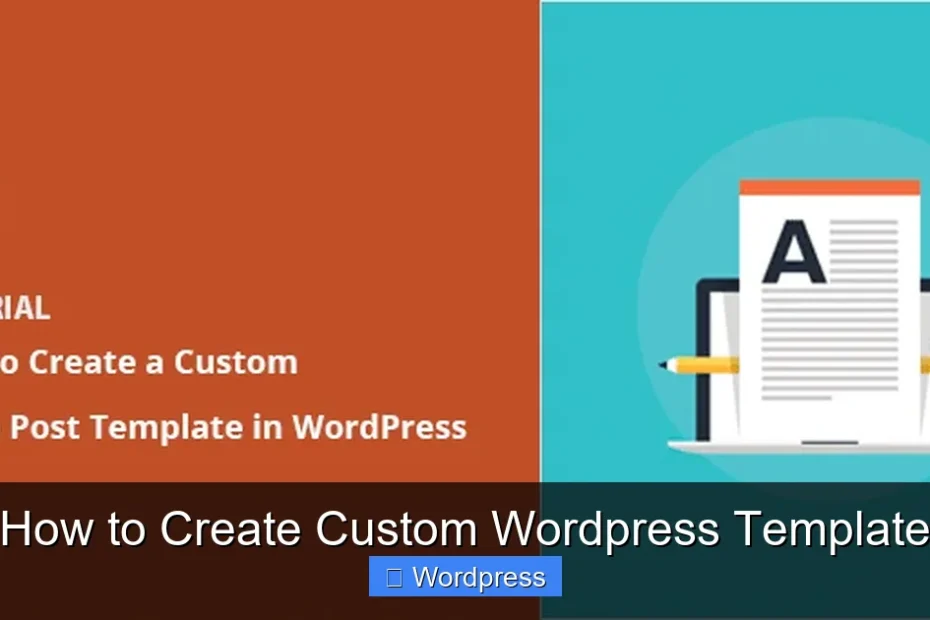 How to Create Custom Wordpress Template