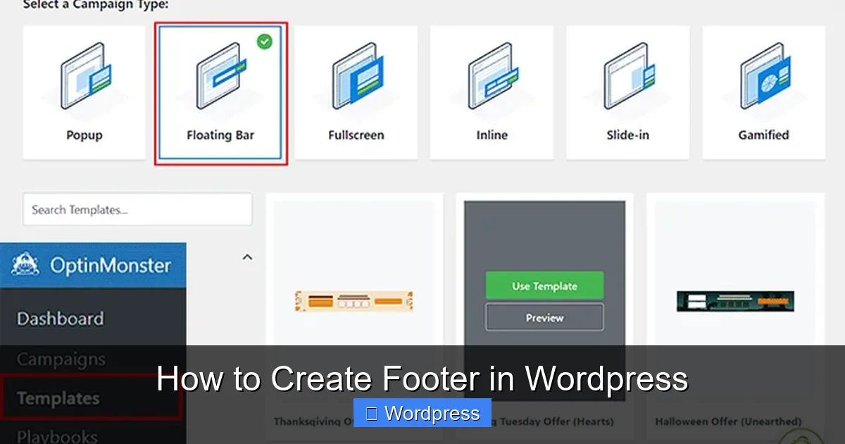 How to Create Footer in WordPress
