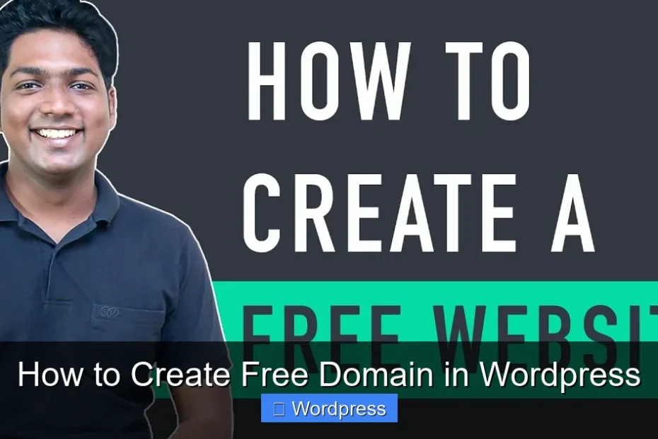 How to Create Free Domain in Wordpress