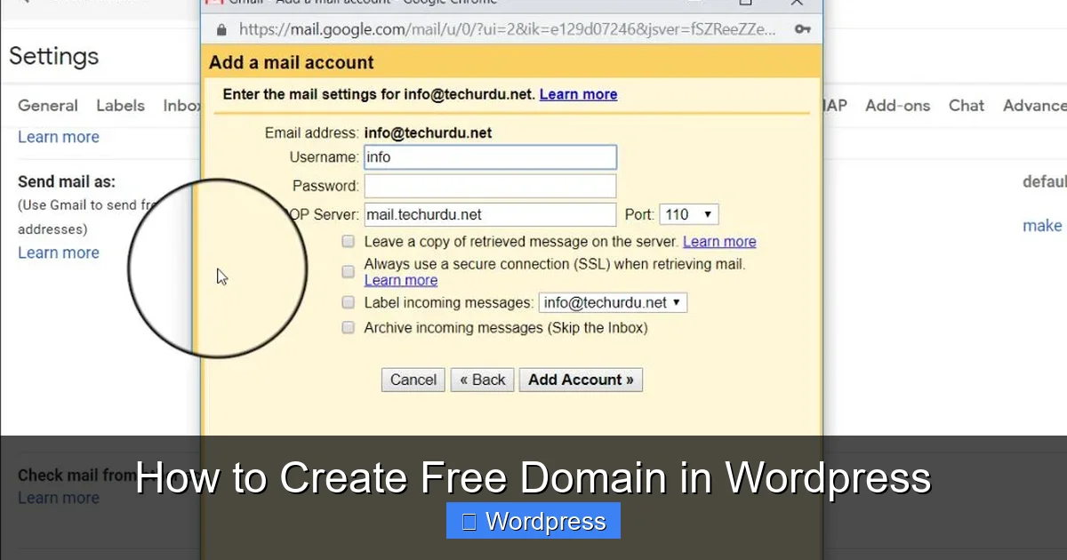 How to Create Free Domain in WordPress