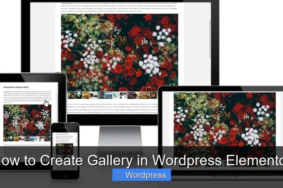 How to Create Gallery in Wordpress Elementor