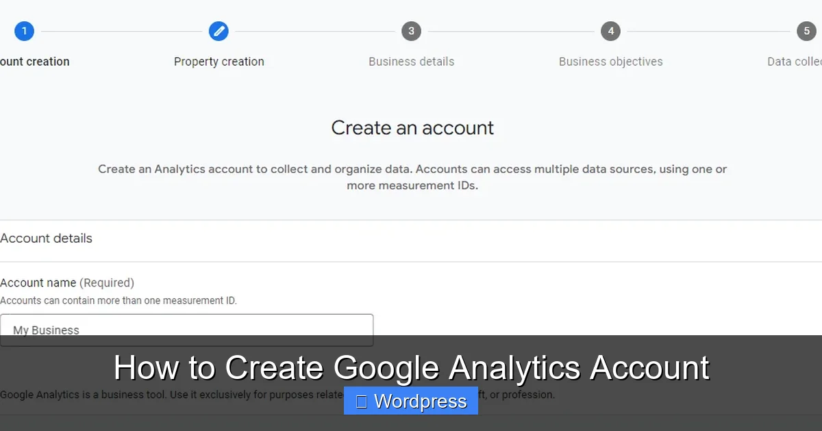 How to Create Google Analytics Account