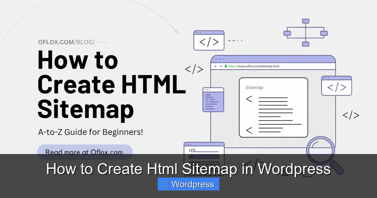 How to Create Html Sitemap in WordPress