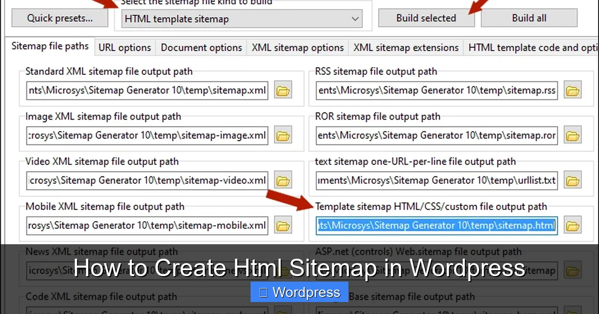 How to Create Html Sitemap in WordPress