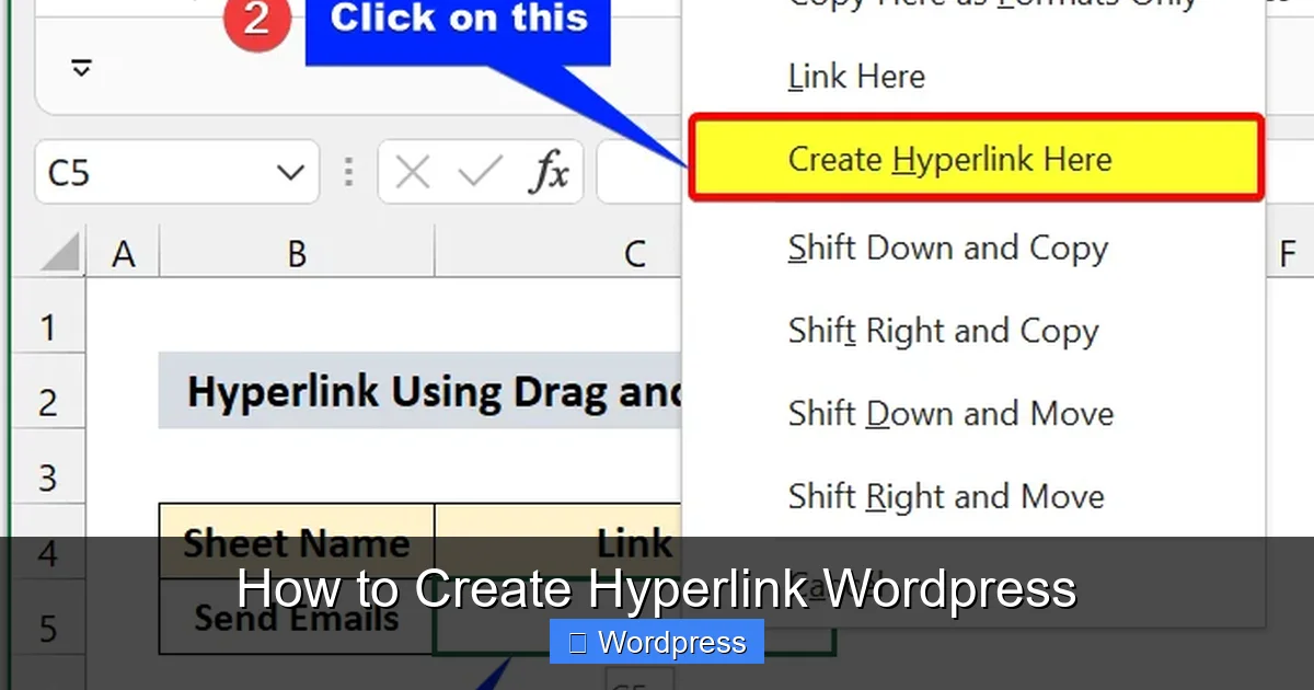 How to Create Hyperlink WordPress