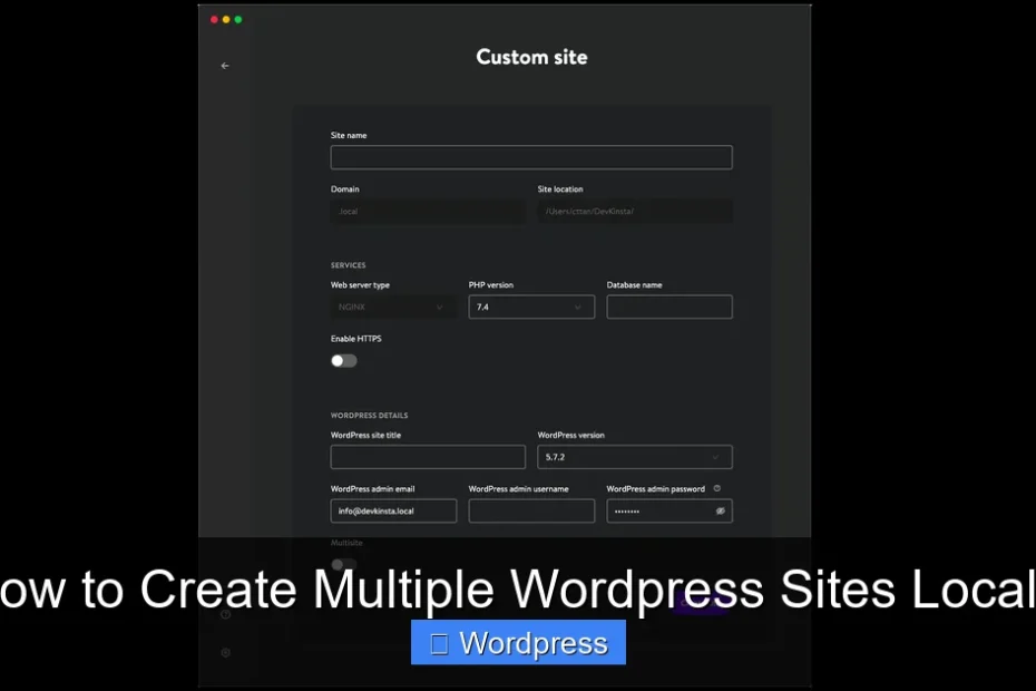 How to Create Multiple Wordpress Sites Locally