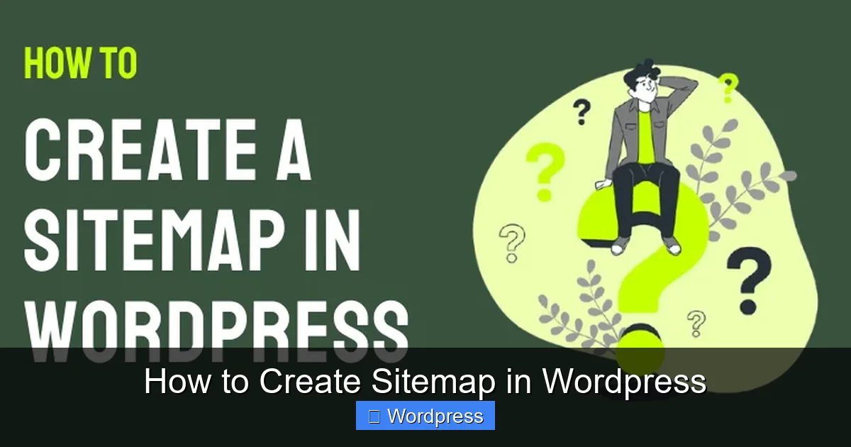 How to Create Sitemap in WordPress
