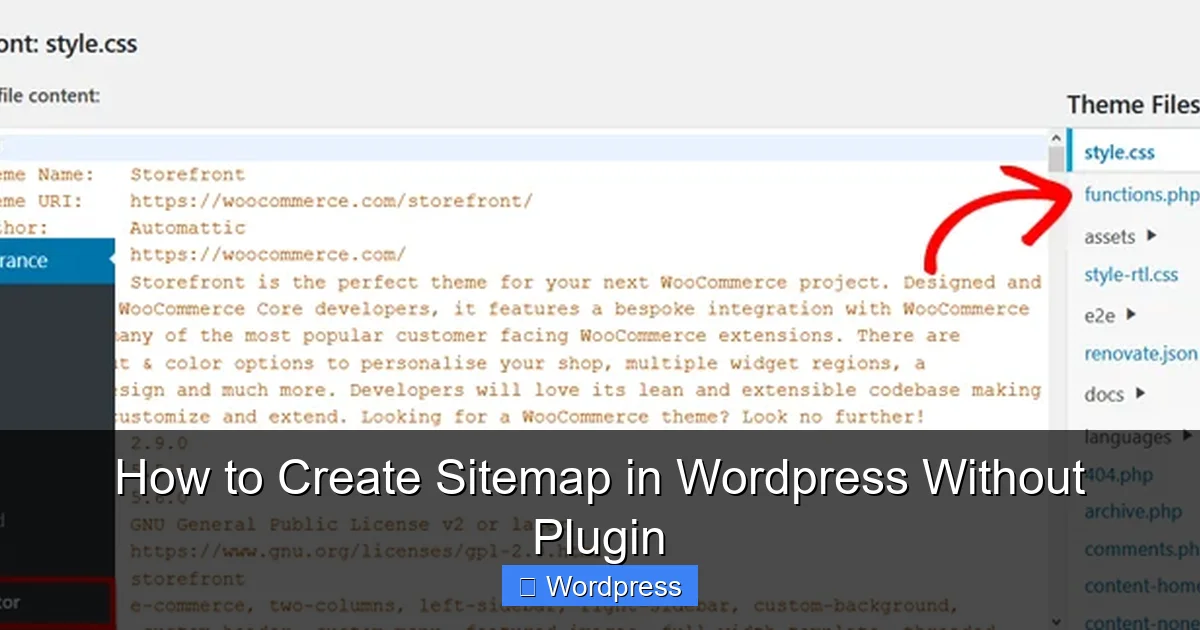 How to Create Sitemap in WordPress Without Plugin