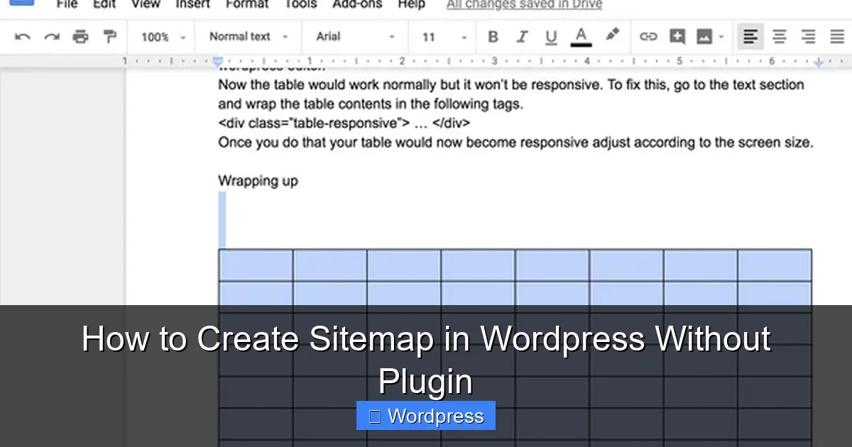 How to Create Sitemap in WordPress Without Plugin