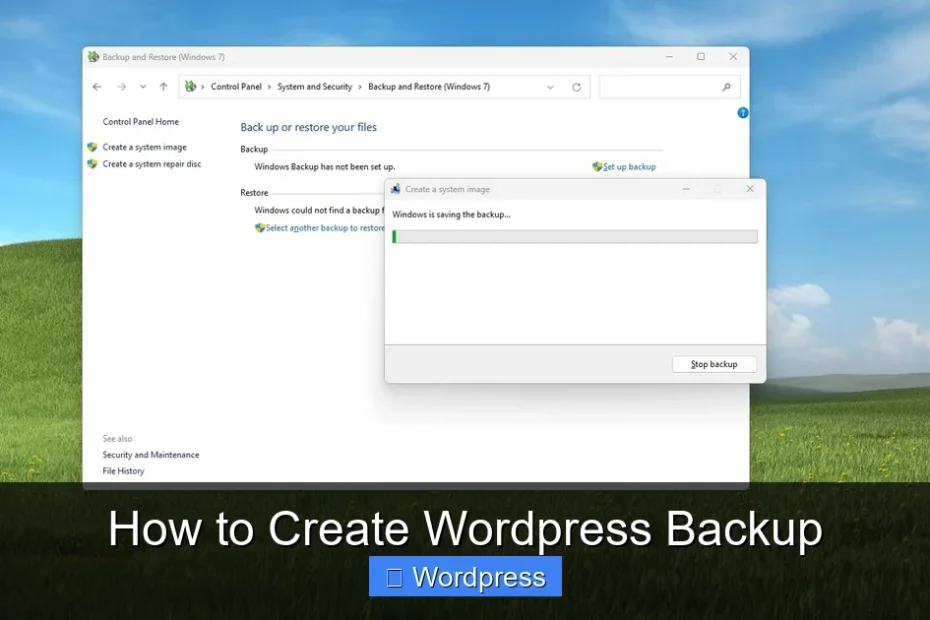 How to Create Wordpress Backup