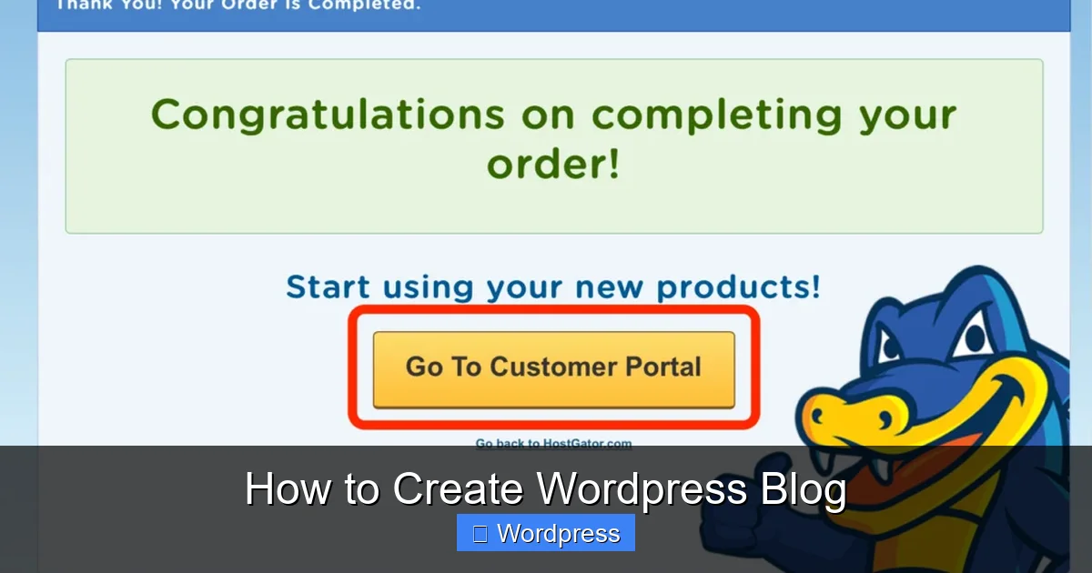 How to Create WordPress Blog