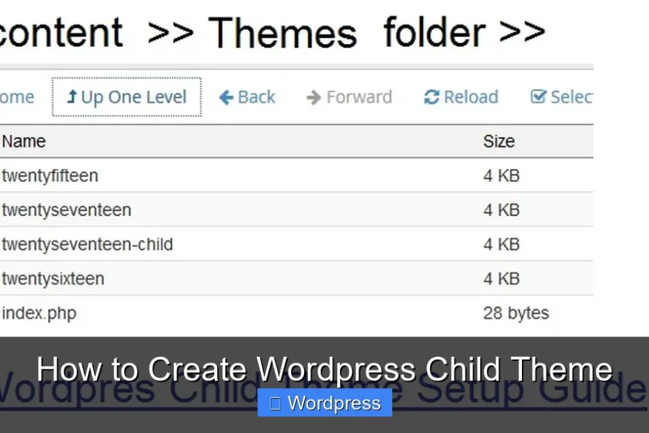 How to Create Wordpress Child Theme
