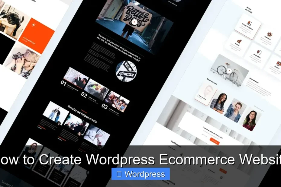 How to Create Wordpress Ecommerce Website