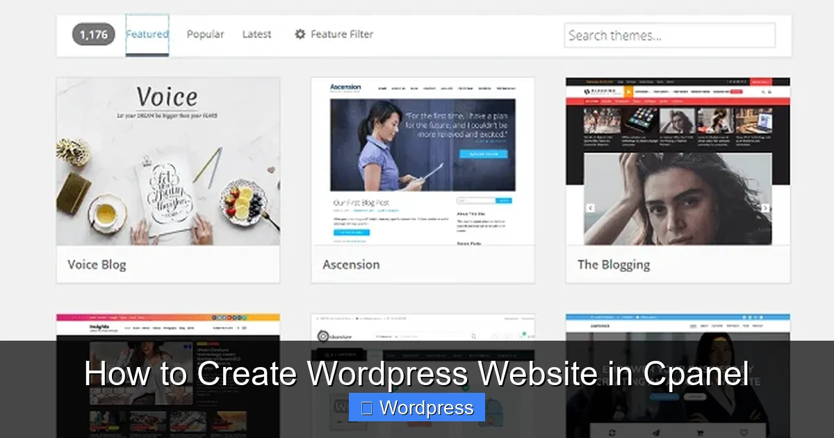 How to Create WordPress Website in Cpanel