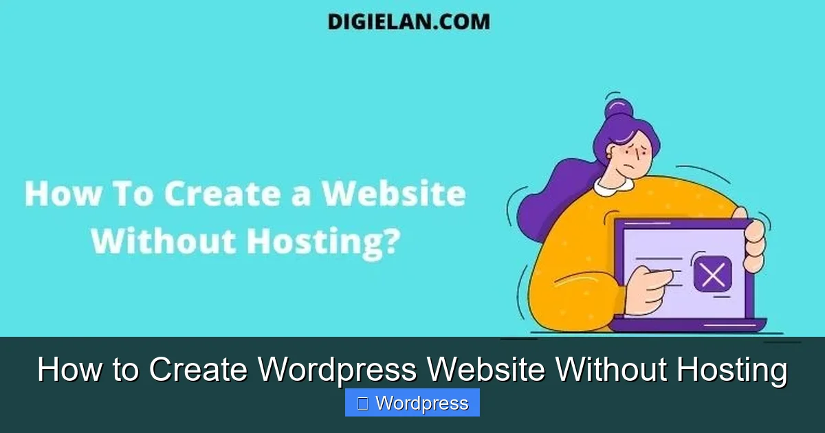 How to Create WordPress Website Without Hosting