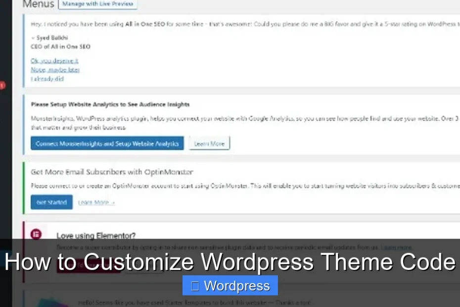 How to Customize Wordpress Theme Code