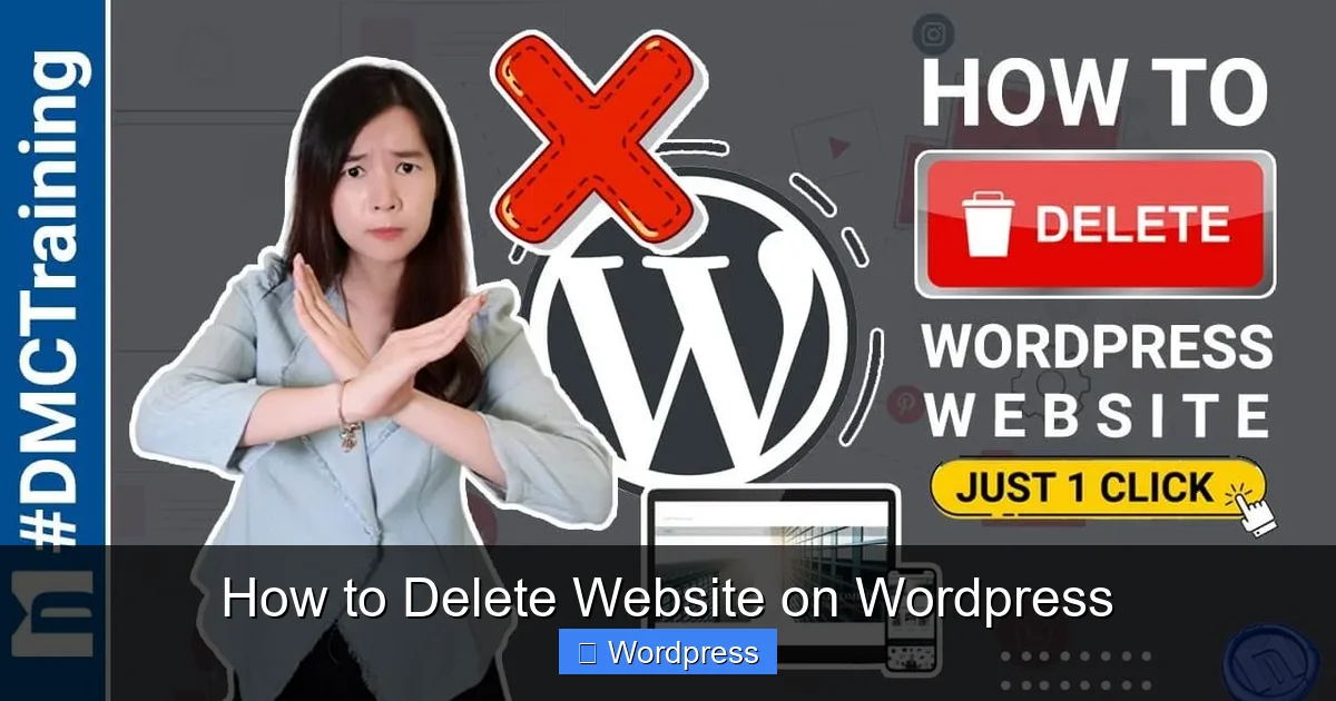 How to Delete Website on WordPress