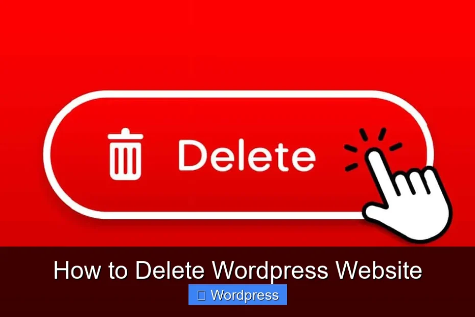 How to Delete Wordpress Website