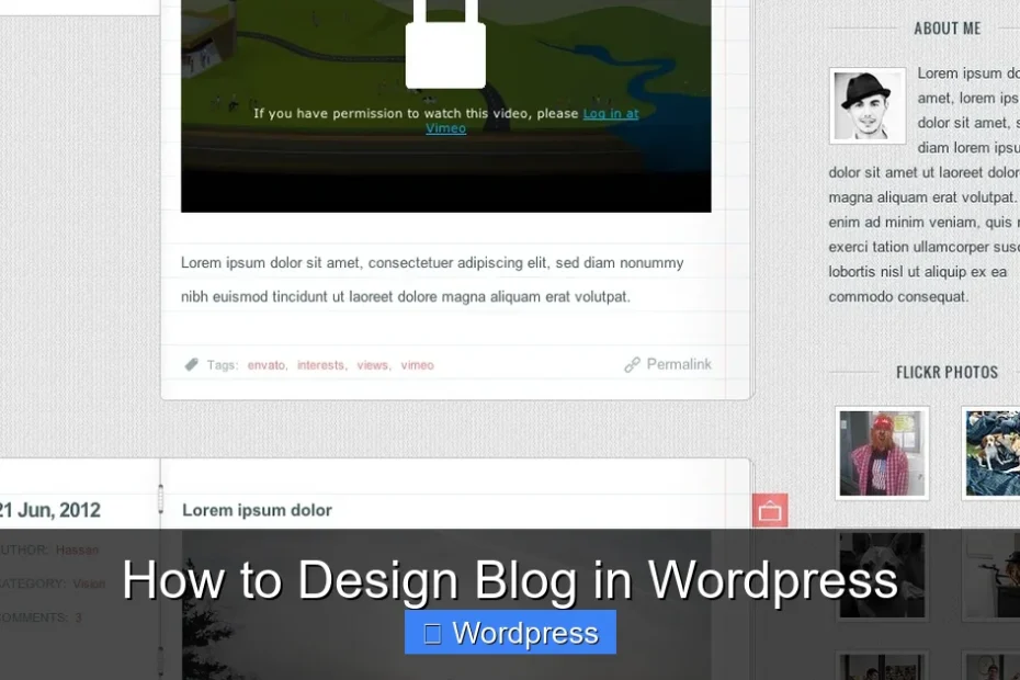 How to Design Blog in Wordpress