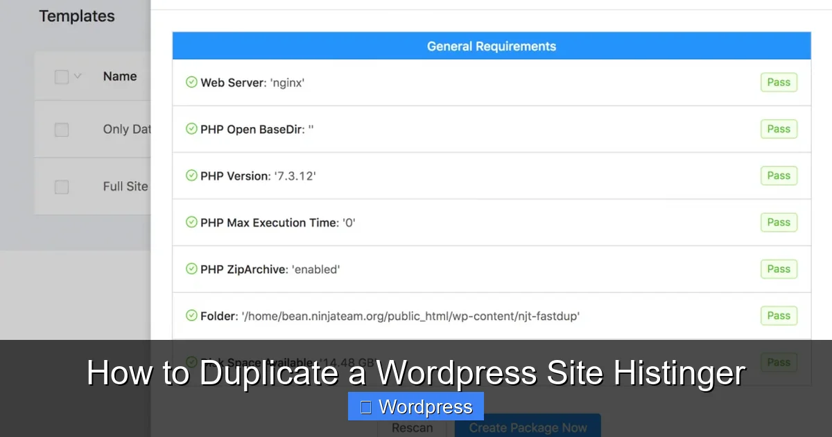 How to Duplicate a WordPress Site Histinger