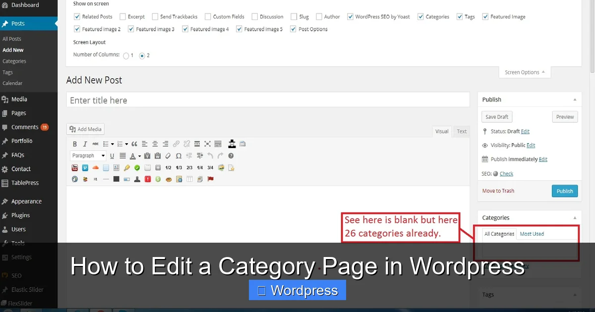 How to Edit a Category Page in WordPress