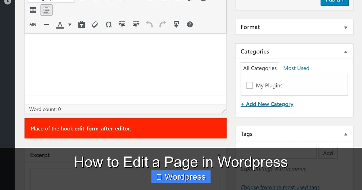 How to Edit a Page in WordPress