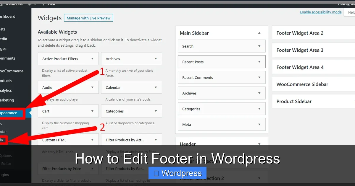 How to Edit Footer in WordPress