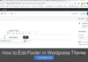 How to Edit Footer in WordPress Theme