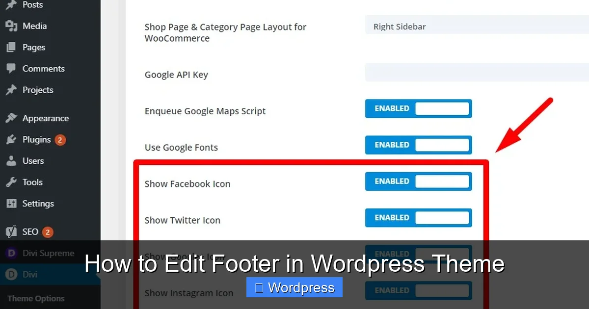 How to Edit Footer in WordPress Theme